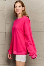 Full Size Round Neck Long Sleeve Sweatshirt Woman Sweatshirts
