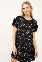 And The Why Embellished Sleeve Polka Dots Shift Dress Casual Dresses