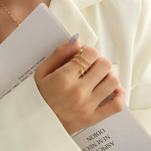 Titanium Steel Wrap Ring Rings