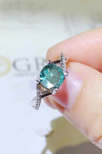 1 Carat Moissanite Crisscross 925 Sterling Silver Ring Rings