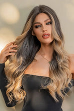 13*2" Lace Front Wigs Synthetic Long Wave 26" 150% Density Brown Caramel Balayage One Size Hair