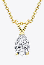 1.5 Carat Moissanite Pendant 925 Sterling Silver Necklace Gold One Size Necklaces