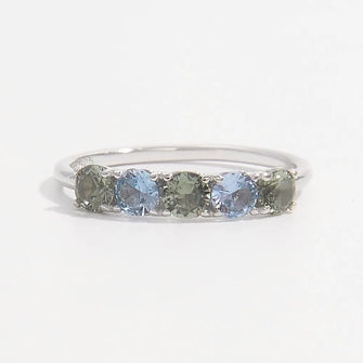 925 Sterling Silver Rhinestone Ring Silver