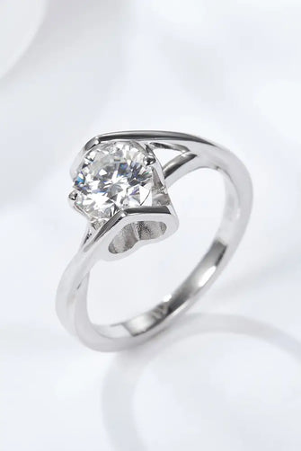 Get What You Need 1 Carat Moissanite Ring Silver Rings