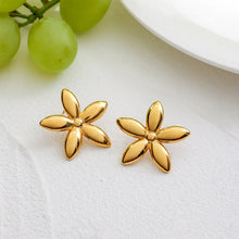 18K Gold-Plated Flower Stud Earrings