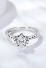 925 Sterling Silver Solitaire Moissanite Ring Rings
