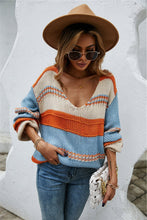 Angel Wings Color Block Scoop Neck Sweater
