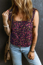 Printed Square Neck Tank Tanks & Camis