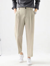 Men's Plus Size Basic style Solid Pants Khaki