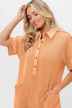 BiBi Dip Dye Mineral Washed Knit Dress Casual Dresses