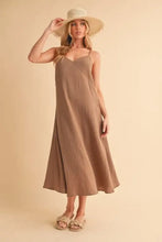 Aemi+Co Side Button Midi Cami Dress Casual Dresses