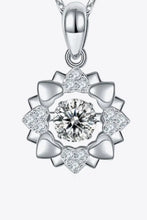 Moissanite Flower Shape Pendant Necklace Necklaces