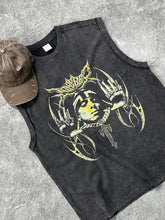 Men's Graphic Round Neck Tank Black