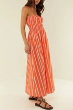 Striped Square Neck Cami Dress Maxi Dresses