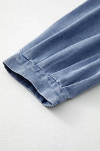 Bow Tie Long Sleeve Denim Top Woman Denim Tops