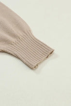 Floral Round Neck Drop Shoulder Sweater Sweater Pullovers