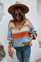 Angel Wings Color Block Scoop Neck Sweater Ochre