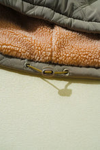 Drawstring Collared Neck Long Sleeve Winter Coat Woman Outerwear