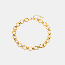 18K Gold-Plated Stainless Steel Necklace Gold One Size