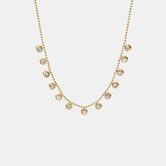 Zircon 18K Gold-Plated Necklace Gold One Size