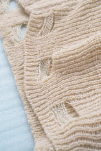 Distressed Zip Up Drawstring Hooded Cardigan Woman Outerwear