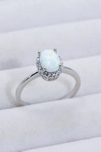 925 Sterling Silver 4-Prong Opal Ring Opal Rings
