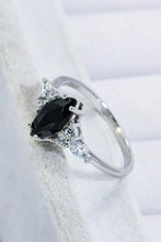 925 Sterling Silver Black Agate Ring Rings