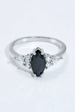 925 Sterling Silver Black Agate Ring Rings