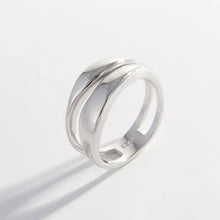 925 Sterling Silver Double-Layered Ring Silver Rings
