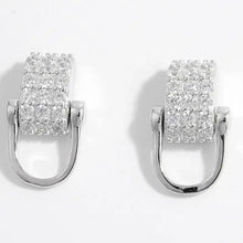925 Sterling Silver Inlaid Zircon Earrings Earrings