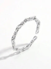 925 Sterling Silver Knot Shape Open Ring Rings