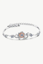 925 Sterling Silver Moissanite Bracelet Silver Orange One Size Necklaces