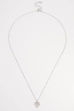 925 Sterling Silver Zircon Maple Leaf Necklace Necklaces