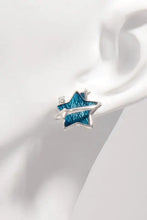 925 Sterling Silver Zircon Star Earrings Earrings