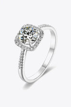1 Carat Moissanite Zircon Ring Silver Rings