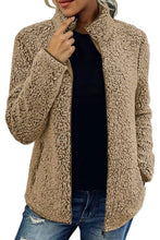 Pocketed Zip Up Turtleneck Jacket Woman Outerwear