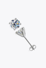 925 Sterling Silver 1 Carat Moissanite 4-Prong Stud Earrings Earrings