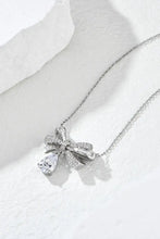 Teardrop Shape 925 Sterling Silver Zircon Pendant Necklace Necklaces