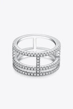 Adored Moissanite Cutout Wide Ring Rings