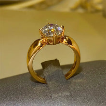 2 Carat Moissanite 925 Sterling Silver Ring Rings