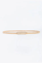 Elastic Iron Skinny Belt Gold 6cm Buckle Head One Size Belts
