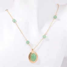 Copper Natural Crystal Pendant Necklace
