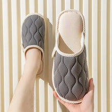 Round Toe Flats Slippers Gray Woman Slippers