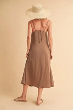 Aemi+Co Side Button Midi Cami Dress Casual Dresses