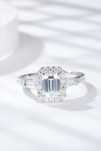 1 Carat Moissanite Geometric 925 Sterling Silver Ring Silver Rings