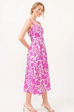 And The Why Square Neck Belted Floral Printed Midi Dress Casual Dresses