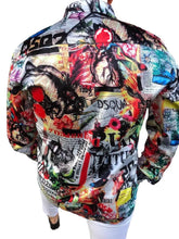 Men's Full Size Printed Collared Neck Long Sleeve Shirt Plus Size
