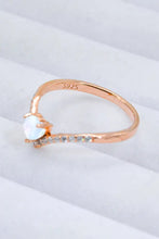 Moonstone Heart-Shaped Ring Rings