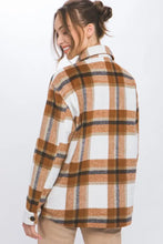 Love Tree Plaid Button Up Shacket Woman Outerwear