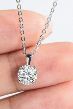 925 Sterling Silver 1 Carat Moissanite Chain-Link Necklace Necklaces